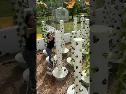 Lyine Hydroponic System Vertical Planter | 9-Layer Aeroponics Tower | Height 165 cm