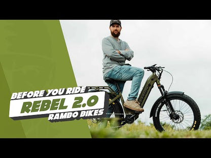 Rambo Rebel 2.0 | 1,000W BBSHD Ultra Quiet Motor | 9-Speed Gear System | Load Capacity 300 Lbs