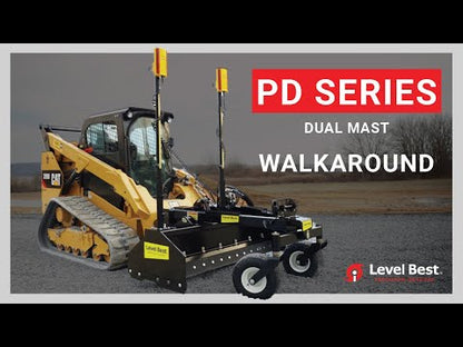 Level Best Laser Grading Scraper | Model PD84 | Width 84" | 15–25 GPM | For Skid Steer & Compact Track Loader