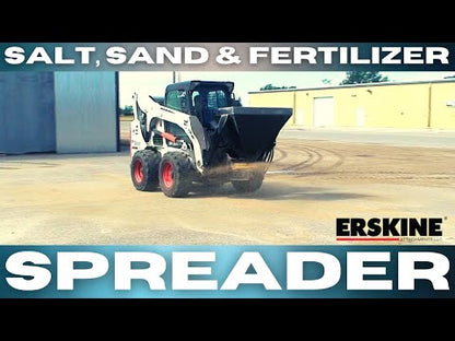 Erskine Salt, Sand & Fertilizer Spreader | Flow Rate 10-20 GPM | With Sidewalk Kit | For Skid Steer