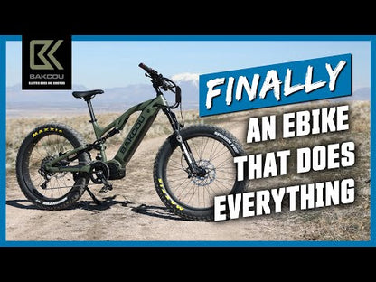 Bakcou Scout Fat Tire Electric Bike | Standard Shifting Options | Battery 48 Volt Lithium-Ion