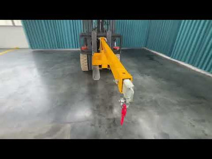 Landy Attachments Crane Jibs (Fixed & Tilt) | Capacity 5500–9900 lb | Short & Long Reach | 8-30 GPM | 2-5 Tons | For Forklifts, Skid Steers & Excavators