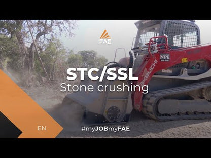 FAE | Stone Crusher | Model STC/SSL-150 | Width 62.6" | Hydraulic Flow 110–150 GPM | For Skid Steers