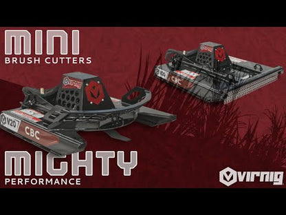 Virnig V20 Mini Skid Steer Open Front Rotary Brush Cutter | Models CBC42-O & CBC48-O | Widths 42" & 48" | Hydraulic Flow 11 To 18 GPM | For Mini Skid Steers