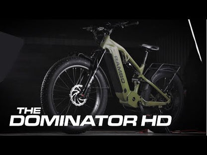 Rambo Electric Bike | Model Dominator HD | 1,000W BBSHD Ultra Quiet Motor | Maximum Speed Up-To 32 Mph