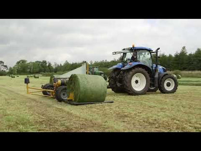 Tanco Round Bale Wrapper | Model D66-A100-EH Autowrap | Width 5' 8" | 25-60 GPM | 40-60 HP | For Skid Steer, Tractor & Loaders