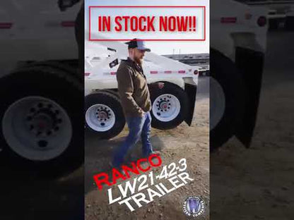 Ranco | LW21-42-3 Bottom Dump Trailer | 42' Length | 21 CY Capacity | 102" Width | For Bulk Material Hauling & Construction Use