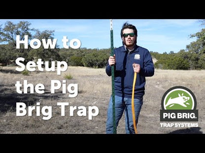 Pig Brig Portable Multi-Catch Wild Hog Trap | Size 20' | Double-Wall Hog Trap Net | Multi-Catch Wild Boar Control