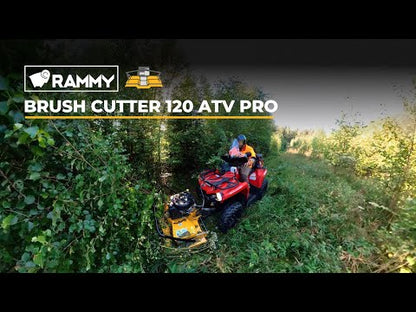 Rammy 48" ATV Brush Cutter 120 With Hardened Flail Style Grass Blades | For ATV