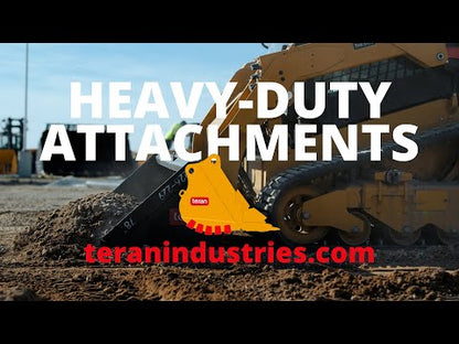 Teran Compact Excavator Bucket | Model BKT-PC120  | Digging Widths 12" to 48" Inch | Capacity 0.12 to 0.66 Cubic Meters | For Excavators