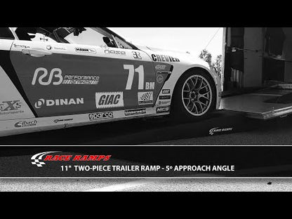 Race Ramps Two-Piece Trailer Ramp | Model RR-TR-11-2 | 131" L x 14" W x 11" H | 5.4° Approach Angle | 1,500 lb Capacity | For Trailer Loading Ramp