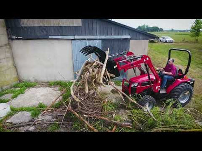 HLA Attachment Debris Brush Grapple Less Loader Mount | Model Grapple 66-96 | 66"-96" Width | For Tractor