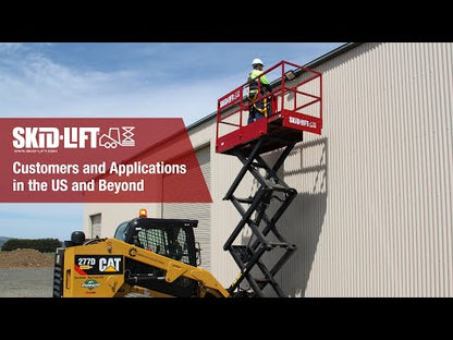 Skid‑Lift Hydraulic Scissor Lift Attachments | Model 1505S, 1805S, 2306S & 1908E HD | Working Height 21' - 29' | 10-20 GPM | For Skid Steers