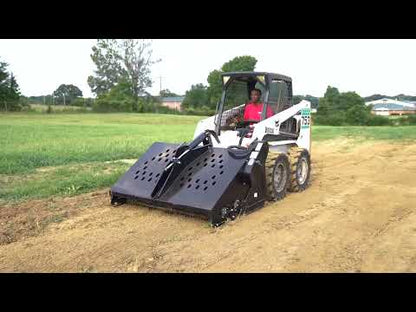 Titan Attachments 66" Hydraulic Skid Steer Landscape Rake