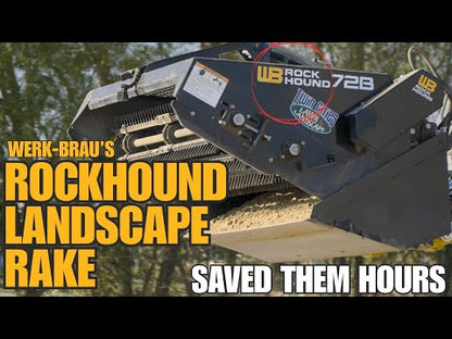 Werk-Brau RockHound Landscape Rake | Model 72B & 72B-3 | Cutting Width 72" | 13 GPM | 40–60 HP | For Skid Steers & Tractors
