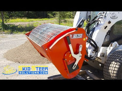 Eterra Attachments Hurricane Concrete Mixer | Model BMX-250, BMX-450 & BMX-600 | Pressure 3000 PSI | Hydraulic Flow Rate 11-22 GPM | Capacity 8.82 - 15.89 Cu. Ft. | For Skid Steer Loaders