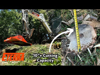 Eterra Attachments Rotary Clearing Mower | Cyclone 48" | Range 12-45 GPM | For 4 to 15 tons Excavators