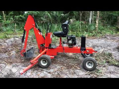HitchDoc DirtMaster Towable Backhoe | Model KW55 | Digging Depth 78” inches | Horsepower 8.4 HP | For ATVs, UTVs & Small Utility Vehicles