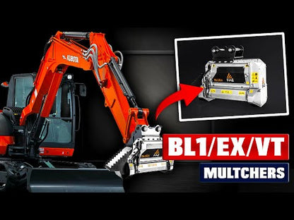 FAE | BL1/EX & VT Forestry Mulcher | Model BL1/EX-75 & BL1/EX/VT-75 | Width 31.5" | Machine Size 5 To 7.5 t | For Excavator
