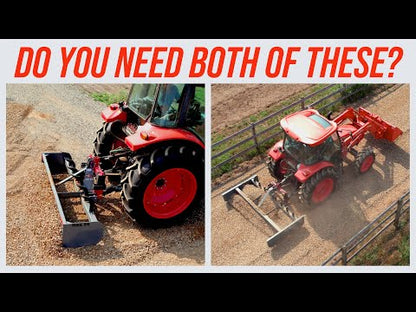 Top Dog Attachments Land Plane | Grading & Leveling Attachment | Width 79" & 101" | Weight 550 & 667 lbs | For Skid Steer
