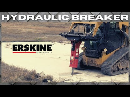 Erskine Hydraulic Breaker | 210X, 310X, 360X, 410X & 460X Model | With Moil & Blunt Tool Point | For Skid Steer