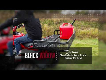 Black Widow Universal Deluxe Steel Mesh ATV Rear Rack Basket | Model ATVRB-1005 | Size 41" x 26.5" | Horsepower 4 To 90+ HP | For ATV