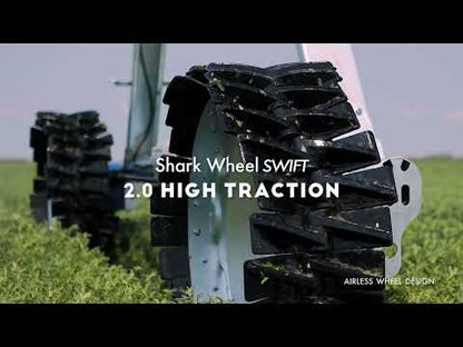 Shark Wheels Airless Irrigation Solution | High Traction SWIFT | 30-Paddle | For Standard Center Pivot Irrigation Systems