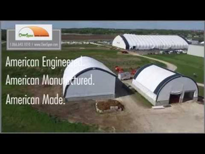 FarmTek ClearSpan™ HD Commodity Building System | Open-Sided, Durable Storage Solution