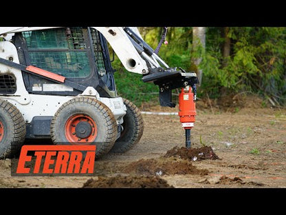 Eterra Attachments Auger Attachments | 2500, 3500 & 4500 Models | 4”–36” Bit Compatibility | 2,500–4,500 Ft-lbs Torque | Hydraulic Flow 6-30 GPM | For Skid Steer Loaders