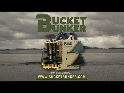 Bucket Bunker Auger PRO | Width 48" | Length 48" | Hydraulic Flow Range 15-30 GPM | For Skid Steers