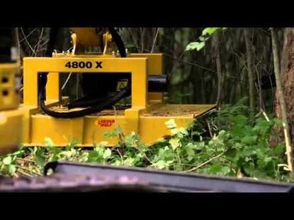 Brush Wolf Standard-Duty X- Brush Cutter Series | Cutting Width 36", 42" & 48" inches | Hydraulic Flow Range 8-40 GPM | For Excavators & Backhoe