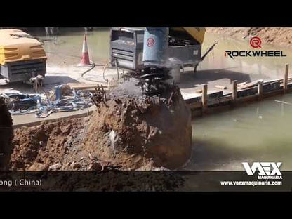 RockZone Rockwheel Axial Drum Cutters | Models AX 20 & AX 30 | Drums Width 26" & 27" | 18 To 35 Tons | For Excavators