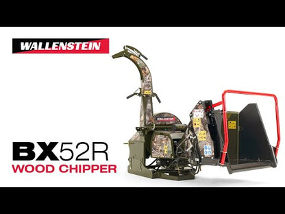 Wallenstein | Wood Chipper | Models BX52R & BX52RI | Rotor Diameter 25" | Chipper Capacity 5" | Horsepower 30-55 HP | For Tractors