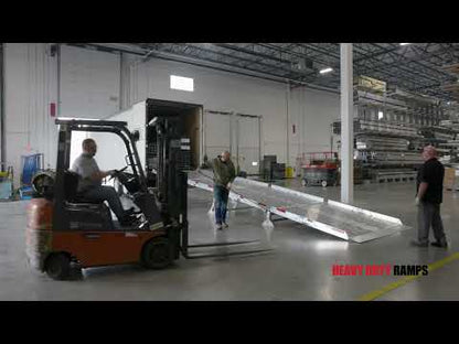 Heavy Duty Ramps | Modular Yard Ramp System | Model 15-84-360-06-MYR | Width 84" Inches | Adjustable Height 15" To 60" | Horsepower 23 HP | For Trucks, Trailers & Loading Docks
