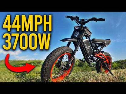 GHOSTCAT F4X All-Terrain Fat Tire Electric Bike | 60V 2200W Geared Hub Motor | 40MPH Top Speed | 30-50 Miles Range | For Off-Road Adventures
