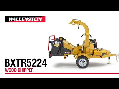 Wallenstein Wood Chipper | Model BXTR Series | Rotor Diameter 25" To 30" Inches | Hydraulic Roller Feed System