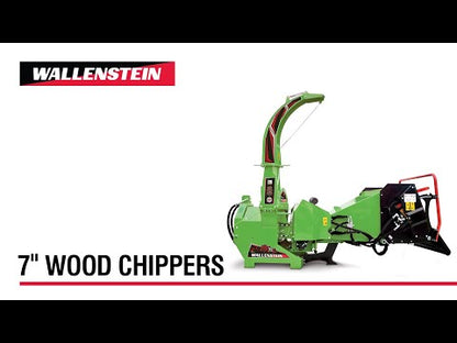 Wallenstein 3PT Hitch Wood Chipper | Model BX Series | Engine Horsepower 12-120 HP | Rated RPM 540 - 1000 | For Tractors