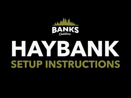 Bank Outdoors Haybank Hay Feeder | Model HB300 | Capacity 1‑Bale | Elevated Gravity Feed System | 4 Feed Ports | For Deer, Horses & Livestock