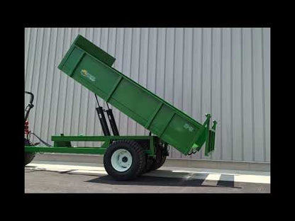 TurfTime Dump Trailer Heavy Duty | Model DT-16 | GVW 16,000lb | 132"L x 78"W Bed Size | For Tractor