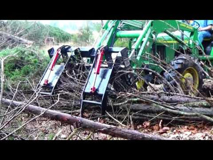 Worksaver | Brush Grapple Rake | Model 812500 | 7' Working Width | Hydraulic Flow 8-16 GPM | For Skid Steers