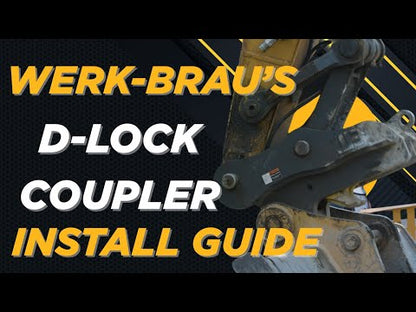 Werk-Brau D-Lock Variable Center Hydraulic Coupler | Multi-Pin | 1–40 Tons | For Excavator