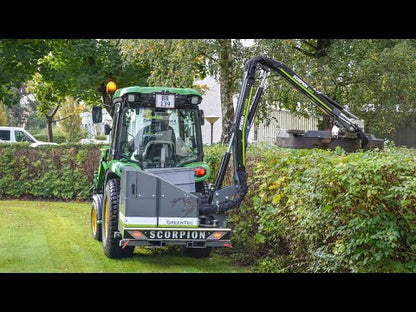 GreenTec 3PT Boom Mower Tractor | Model Scorpion 430 S | Transport Width 7' 3" Ft | Horsepower 80 HP | For Tractors