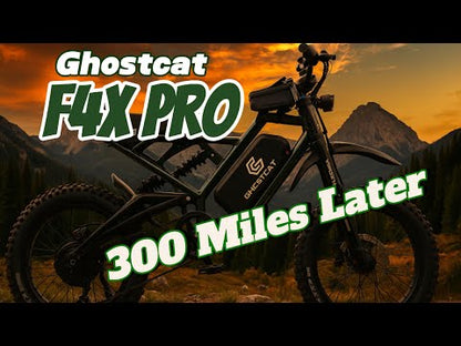 GHOSTCAT F4X All-Terrain Fat Tire Electric Bike | 60V 2200W Geared Hub Motor | 40MPH Top Speed | 30-50 Miles Range | For Off-Road Adventures