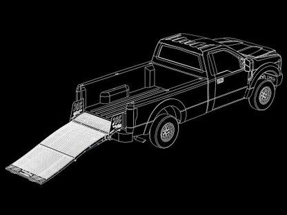 Utilitough 8' Ramp Rack Sport | Dovetail Length 12" | Dovetail Width 48" | For Light‑Duty Pickups
