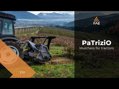 FAE | Patrizio Mulcher | Model 150 To 200 | Width 58" to 77" | Shreds Up to 6" Inches Diameter | Bite Limiter Rotor | Horsepower 50–100 HP | For Tractors