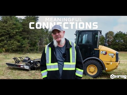 Virnig V40 Open Front Rotary Brush Cutter | Models BBV60-O & BBV72-O | Widths 60" & 72" | Hydraulic Flow 16 To 25 GPM | For Skid Steer