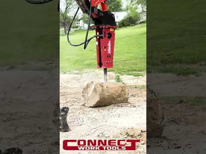 Connect Work Tools Hydraulic Breakers | Model CH Series (CH120 To CH205) | Diameter 3.35" To 7.87" | 8 To 50+ Tons | For Excavator