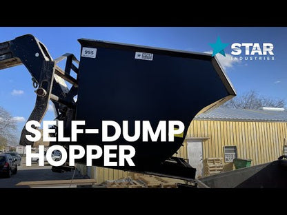 Star Industries Self-Dump Hopper | Model 1805N To 1825 | Capacity 4,000 To 6,000 lb | For Forklifts & Telehandlers