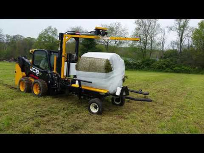 AgNation Wrap Wheel Assist Bale Wrappe | 5x5 Round Bale | For Skid Steers & Tractors