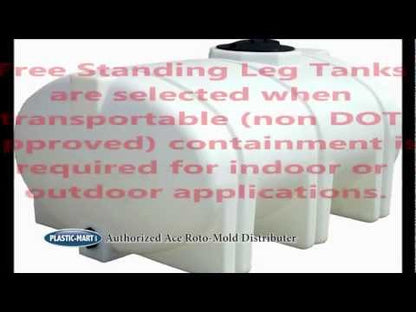 Ace Roto-Mold 15500 Gallon Plastic Vertical Liquid Storage Tank with Gusseted Top